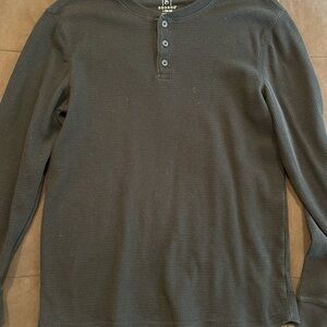 George Men's Dark Gray Long Sleeve Henley